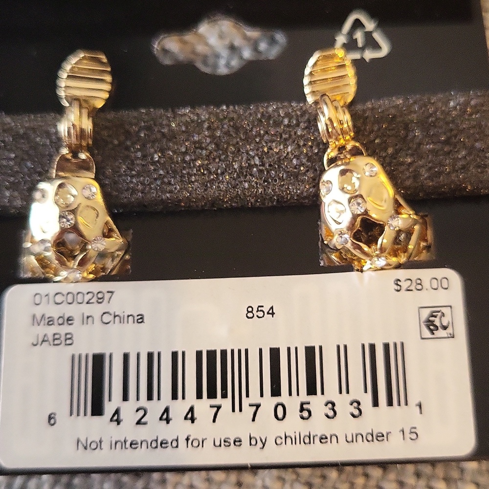 Anne Klein Comfort Clip Goldtone Earrings, 5 Pairs - Picture 3 of 11